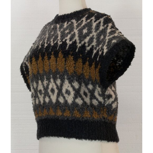 $4500 BRUNELLO CUCINELLI CASHMETE BLEND SEQUIN FUZZY SWEATER 2022 COLLECTION XS - Picture 5 of 10